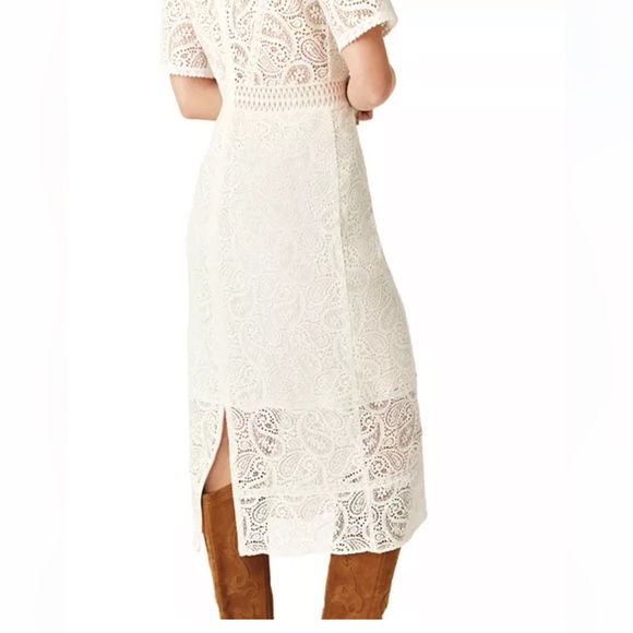 ba&sh Cream Lace Midi Dress - Picture 6 of 8